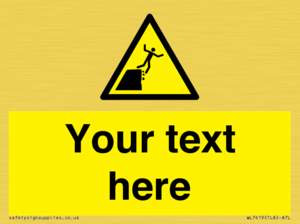 Custom Warning unstable cliff edge